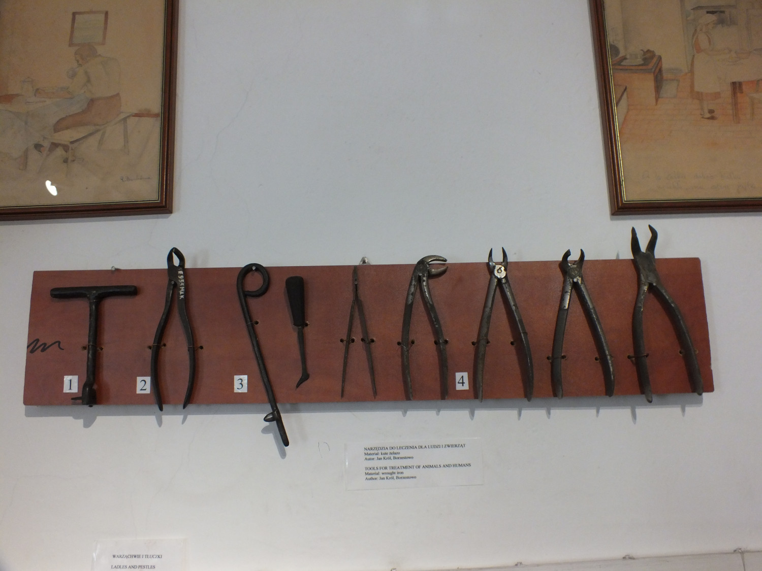Narzędzia znajdujące się w zbiorach Muzeum Kaszubskiego. fot.Muzeum Kaszubskie w Kartuzach